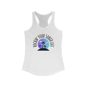 Women's "Beach Life" Racerback Tank (Chillwave)