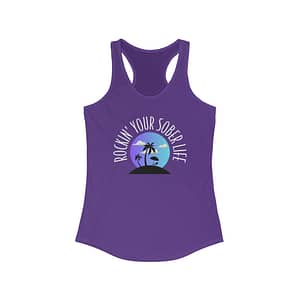 Women's "Beach Life" Racerback Tank (Chillwave)
