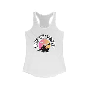 Women's “Kayak Vibes” Racerback Tank (Sunset)