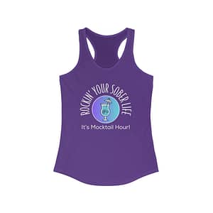 Women's "Mocktail Hour" Racerback Tank - (Chillwave - W)