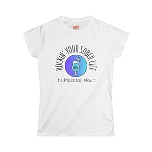 "Mocktail Hour" Women's Softstyle Tee (Chillwave - B)