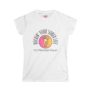 "Mocktail Hour" Women's Softstyle Tee (Sunset)