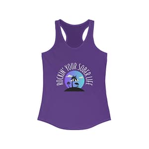 Women's "Beach Life" Racerback Tank (Chillwave)