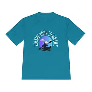 “Kayak Vibes” Moisture Wicking Tee (Chillwave)