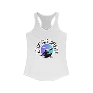 Women’s “Kayak Vibes” Racerback Tank (Chillwave)
