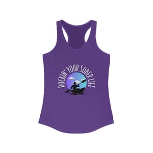 Women's “Kayak Vibes” Racerback Tank (Purple/Blue)